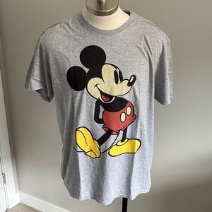 Disney Gray Mickey Mouse Short Sleeve Tee